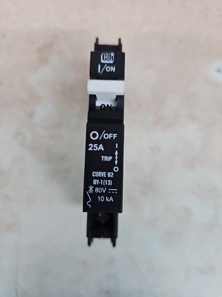 1) New no Box CBI Circuit Breaker QY18U225B0 QY-18-U2-25A-B0 25A 80V 10kA