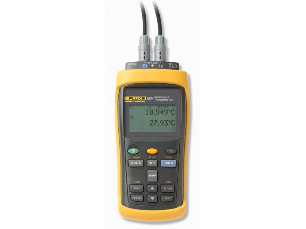 Fluke 1524-156 Handheld Thermometer Readout Data Logger 2 Channel