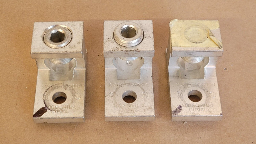Lot Of 3 CMC AB500-1 Mechanical Lugs 500kcmil-4