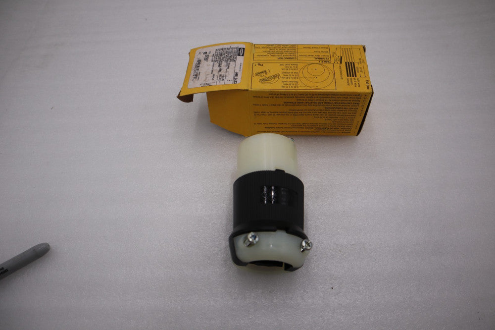 LOT OF 2 - Hubbell HBL2433 Twist-Lock Connector Body 20A 3P 4W 480V STOCK H430A
