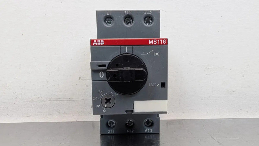 ABB 1SAM250000R1007 Manual Motor Starter MS116-2.5 120/240/480/600VAC 1.6-2.5A