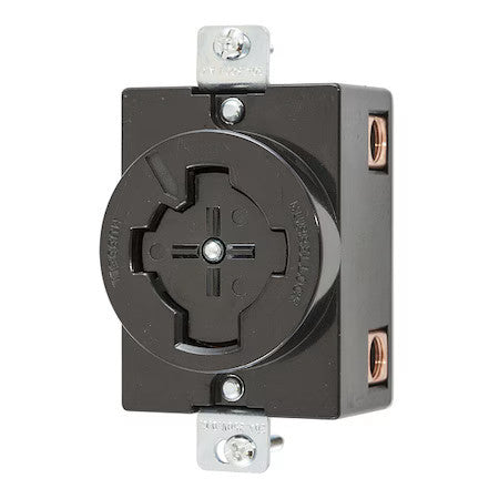Hubbell Wiring Device-Kellems Hbl20403 Locking Receptacle, Non-Nema, 20/30 A,