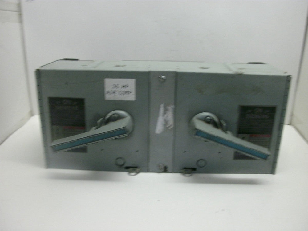 SIEMENS V7E3622 I-T-E VACU-BREAK SWITCH SER A 60A VOTS MAX. 6003-POLES PHASE 3