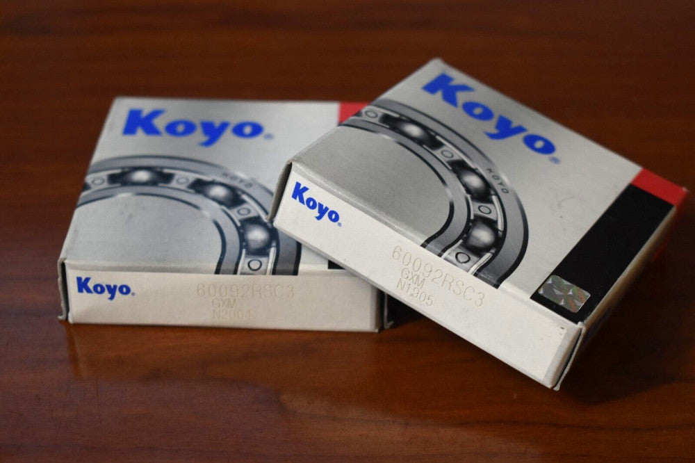 [Lot of 2] Koyo 60092RSC3 GXM Rubber Sealed Single Row Ball Bearing