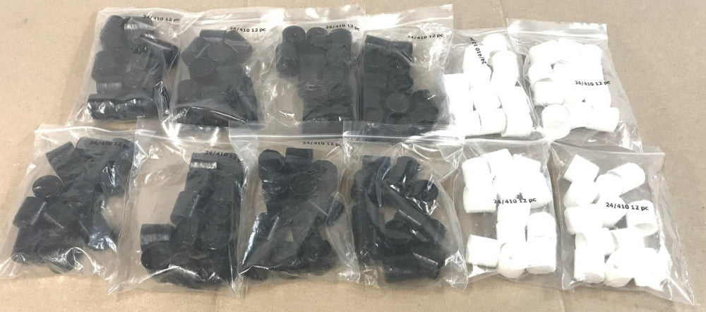 Unbranded 12 Pack Disc Top Caps for 24-410 Necks *Mixed Colors* [Lot of 12] NOS