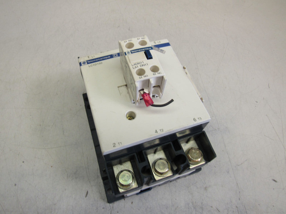 TELEMECANIQUE LC1D1506 3P 250A 24V-COIL 125HP 600V CONTACTOR XLNT USED TAKEOUT !