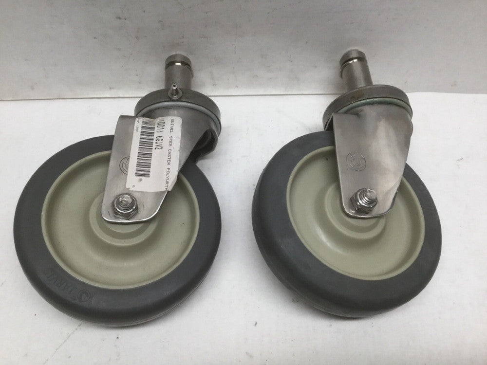 2 PEGASUS P12SX-UP050D-SG6-JPB2 Swivel Caster Polypropylene 5" 300 lb. NO Bumper