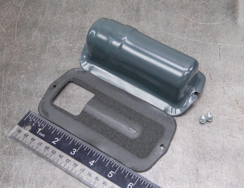 Marathon Leeson Electric Motor Start Run Capacitor Cover w/ Gasket Gray