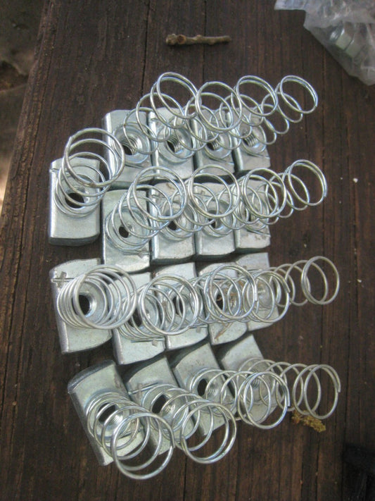 (LOT 18) Fastenal Regiment 3/8-16 Channel Nuts W/ Springs 48603, 1-3/8" + 1-5/8"