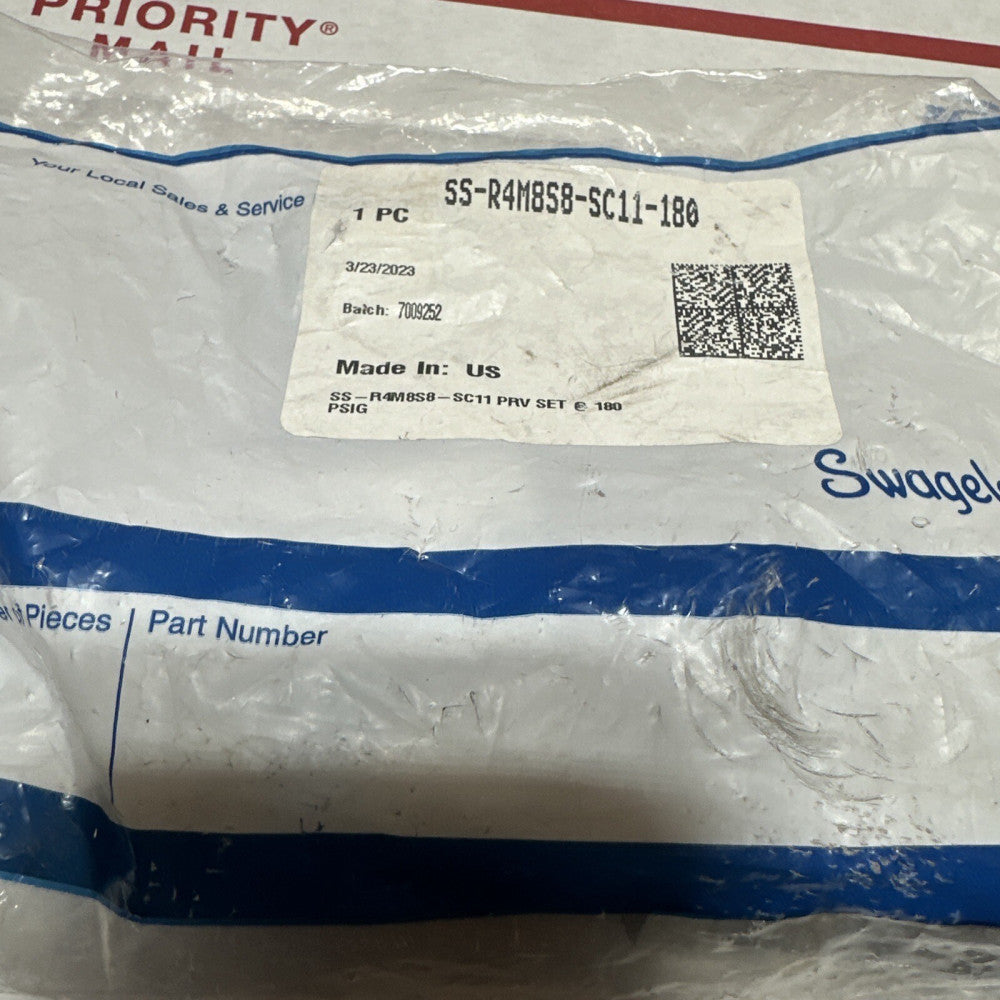 New Swagelok SS-R4M8S8 SC11-180 High Pressure Proportional Relief Valve