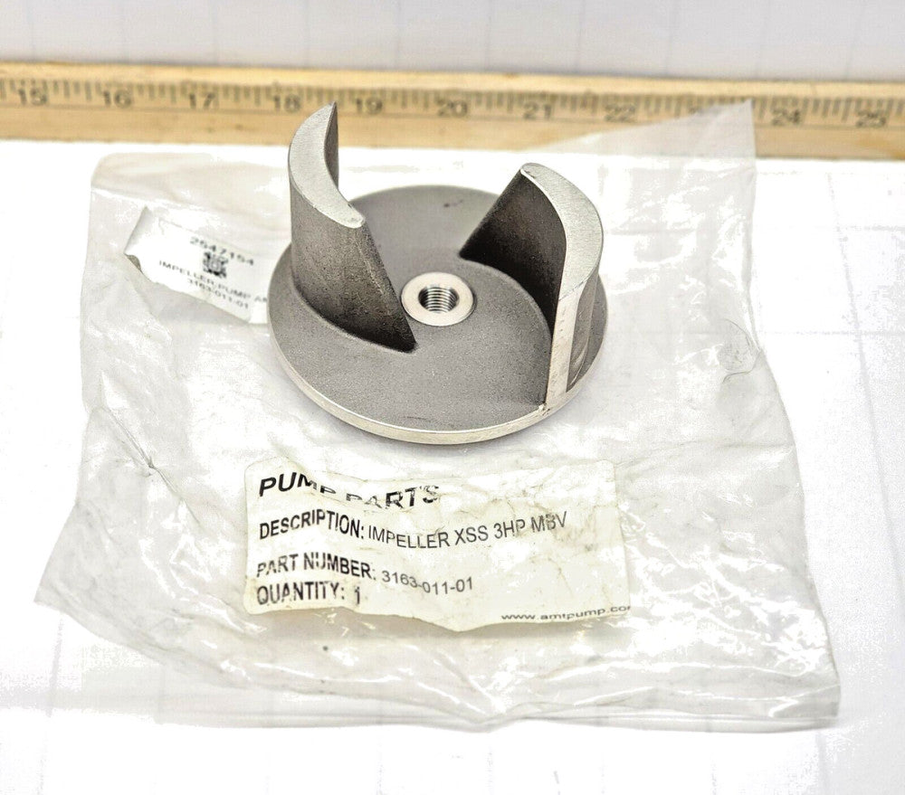 New AMT Pump Replacement XSS Stainless Impeller 3 HP MBV 3-3/4"  3163-011-01