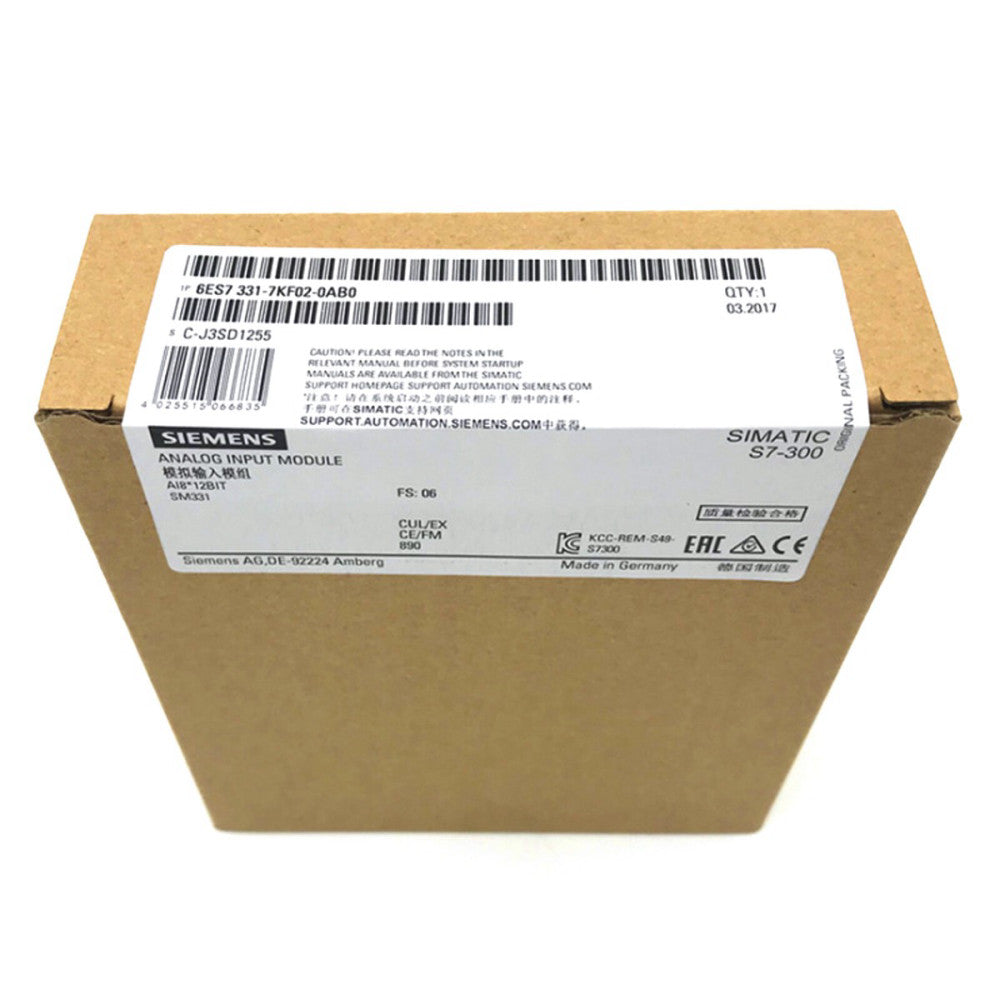 One New SIEMENS PLC 6ES7 331-7KF02-0AB0 6ES7331-7KF02-0AB0 Analog Input Module