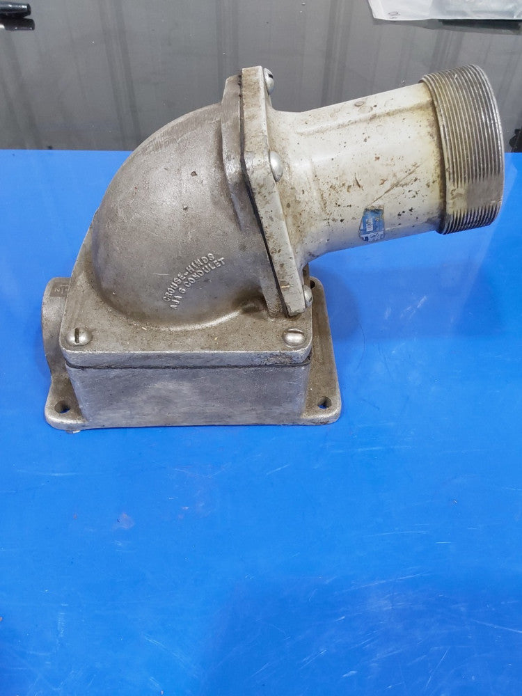 CROUSE-HINDS ARKTITE 100A 3W 4P RECEPTACLE AR1048 W/ AJA6 CONDUIT/AJ56 BASE