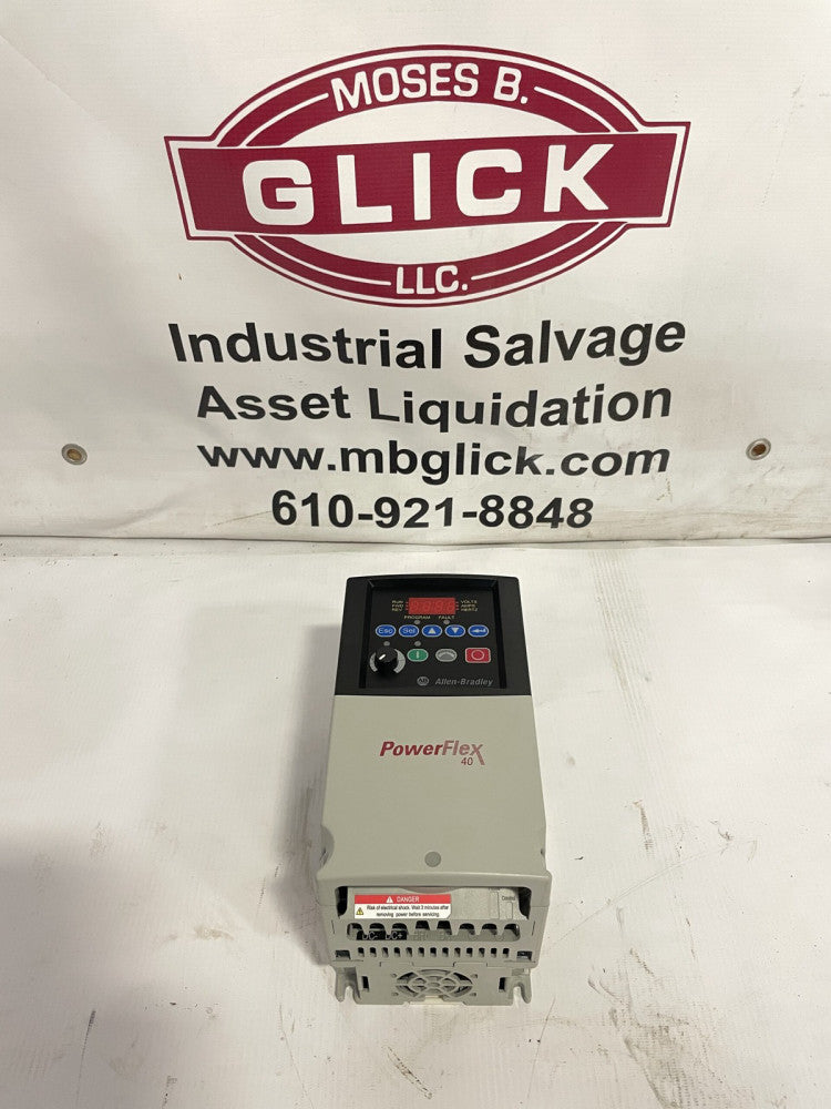 Allen-Bradley 22B-B8P0N104 Ser A Powerflex VFD Frequency Drive 200-240V 2-HP