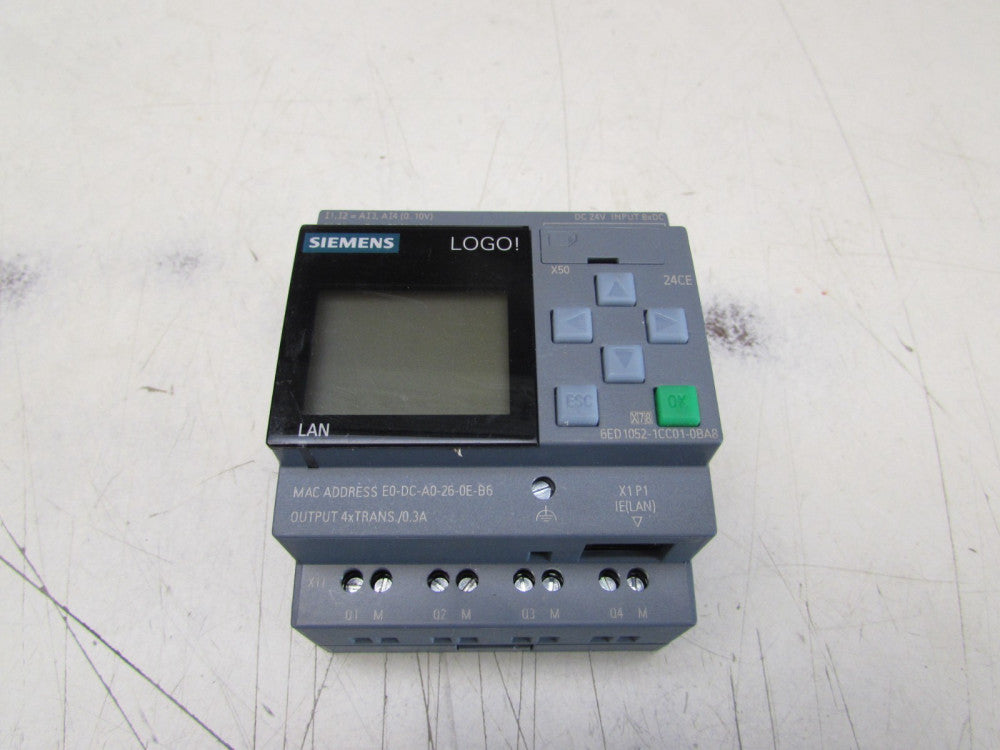 SIEMENS 6ED1052-1CC01-0BA8 LOGO! 24CE MODULE NICE USED TAKEOUT MAKE OFFER !!