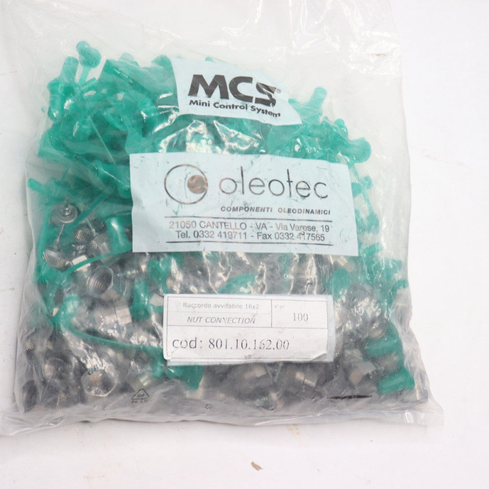(100-Pk) Oleotec Pressure Tapping Terminal Nut Connection 801.10.162.00