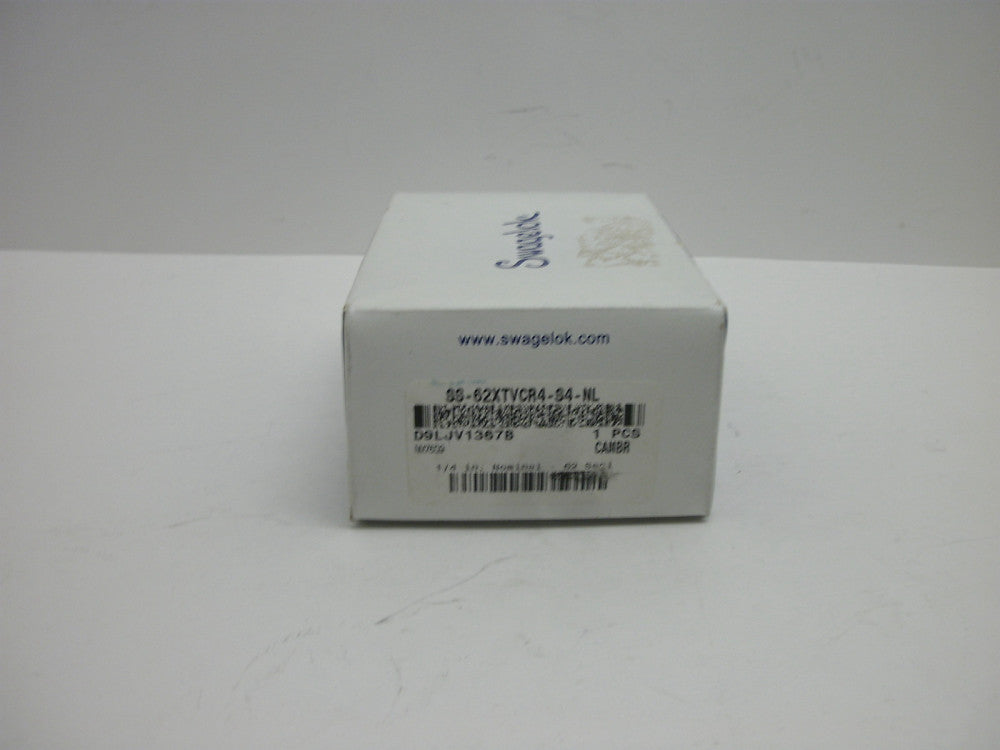SWAGELOK SS-62XTVCR4-S4-NL 3-4A7 BALL VALVE 1/4" NOMINAL 62 SERIES NEW IN BOX
