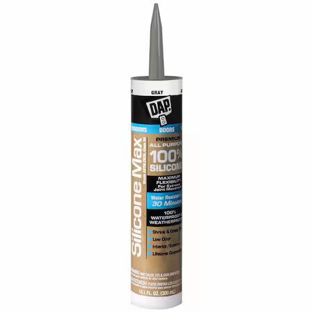 Dap 7079808784 Silicone Sealant, 10 Oz, Cartridge, Almond, Silicone Base,
