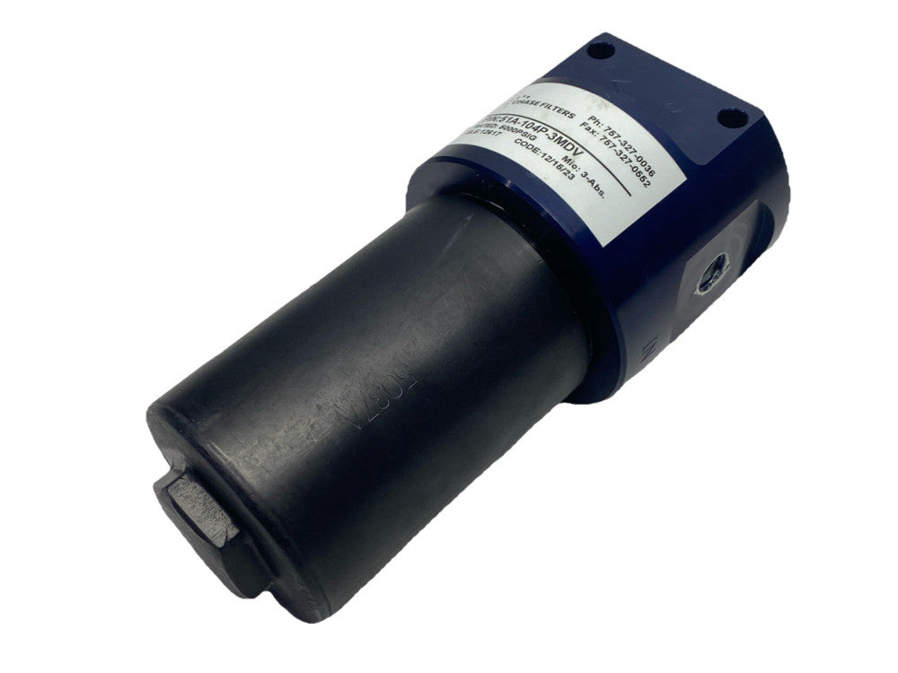 Chase Filters 51A-104P-3MDV Hydraulic Filter 3 Micron/Abs Microglass 5000PSIG