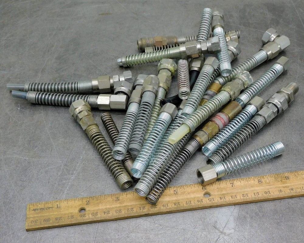 DeVilbiss/Binks Paint Spray Gun Hose End Spring Large Mixed Lot 2.4 lbs Fittings