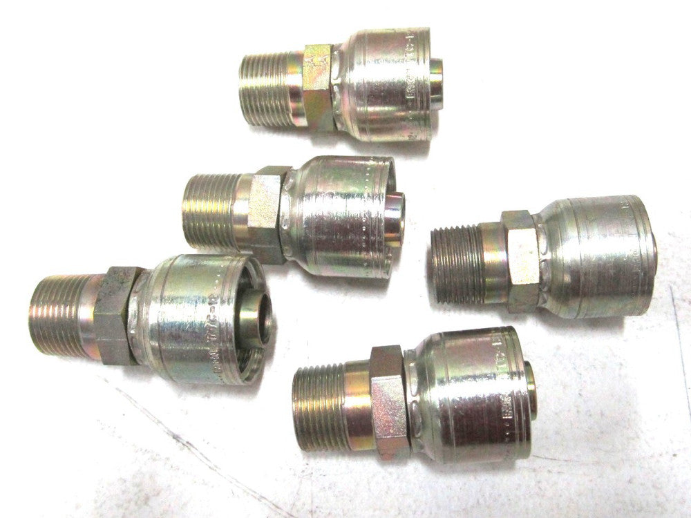 Aeroquip (1A12BT12) -12 Hose BSP Male Tapered BSPT Crimp Hose Fittings - 5 QTY