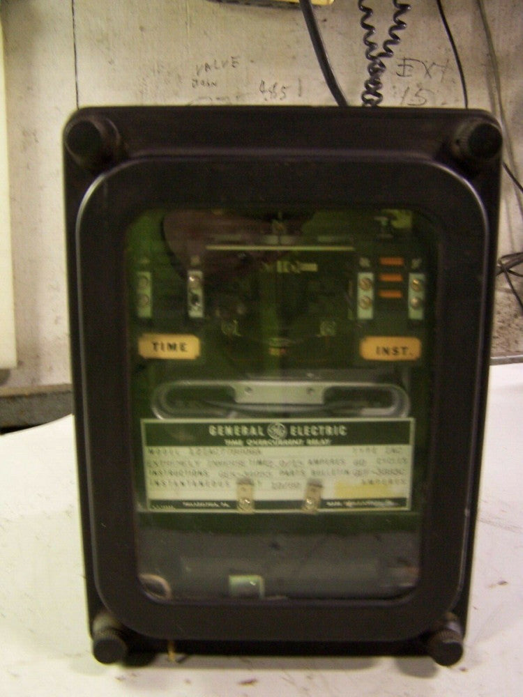 GE TIME OVERCURRENT RELAY EXTREMELY INVERSE TIME 2.0/15A 60 CYCLES 12IAC77B806A