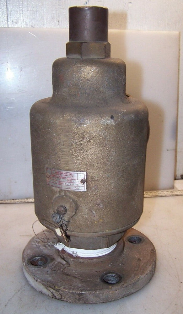 KUNKLE LAM 2-1/2" BRASS PRESSURE SAFETY RELIEF VALVE 80-4  CAP 920 SCFM  