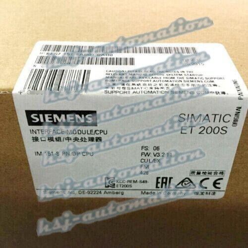 6ES7151-8AB01-0AB0 NEW SIEMENS CPU 6ES7151-8AB01-0AB0 Central Processing Unit