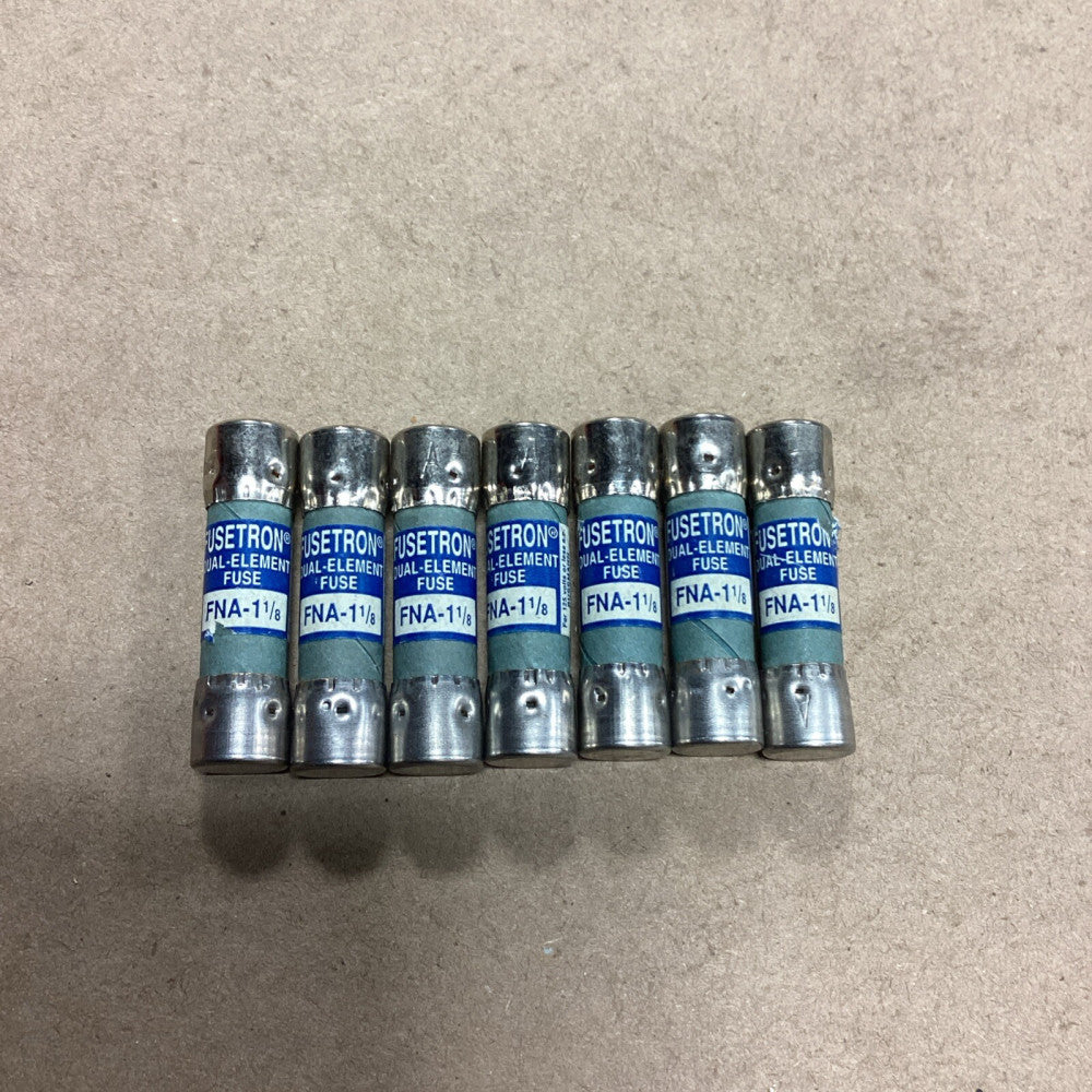 BUSSMANN FUSETRON FNA 1-1/8 FUSE 125Vac, Lot Of 7