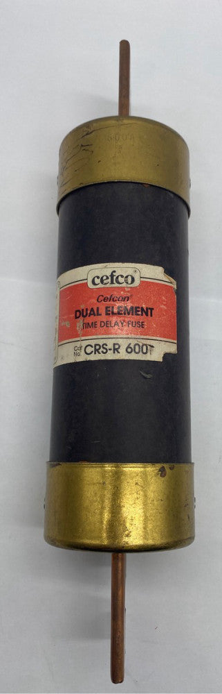 Cefco CRS-R600 Time Delay Fuse, Class RK5, 600VAC 600Amp 