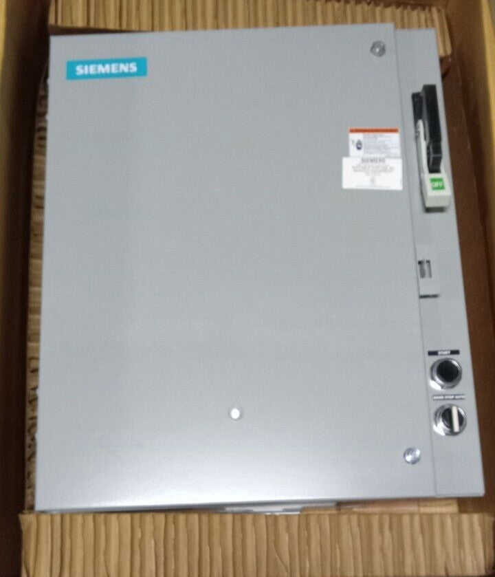 NEW SIEMENS SIZE 1 PUMP CONTROL PANEL FUSIBLE 3Ø 600 VAC 120/240 V COIL 87DUD6FA
