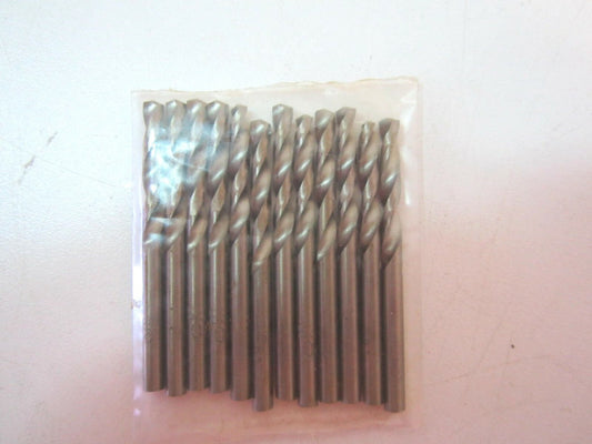 #20 x 2-1/4" HSS 2 Flute Straight Shank Number Twist Drill Bits - Lot of 12 