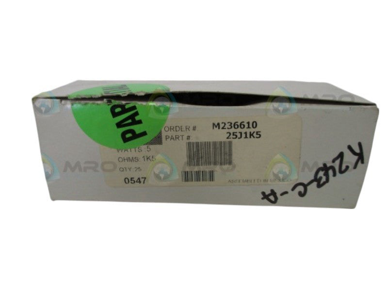 OHMITE 25J1K5 WIREWOUND RESISTOR  NSMP