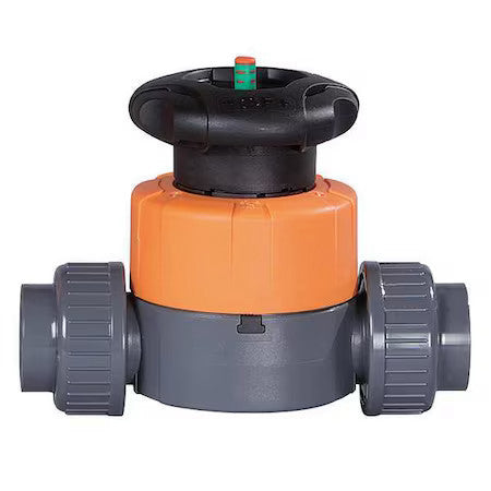 Georg Fischer 161514633 Diaphragm Valve,2-Way,3/4 In,Socket/Thrd
