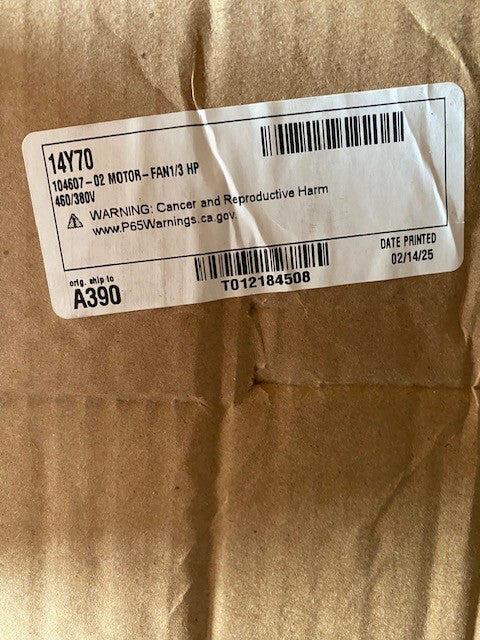 Lennox 14Y70 1/3 hp Condenser Fan Motor (NEW)