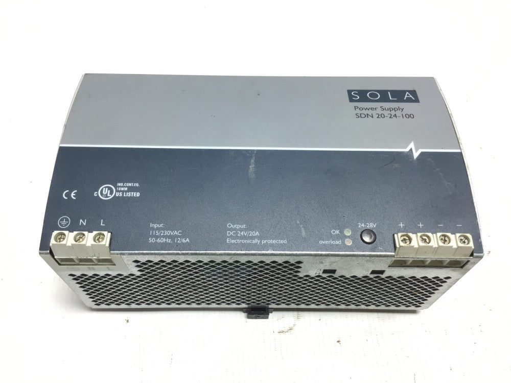 SOLA SDN 20-24-100 OVP Power Supply