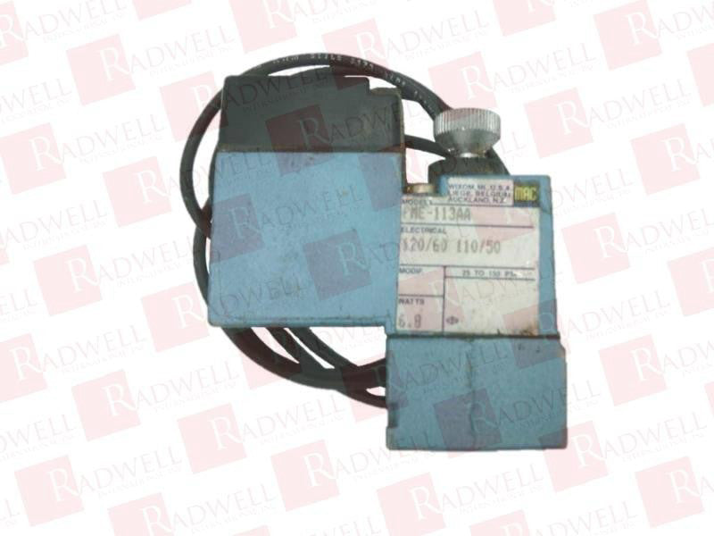 MAC VALVES INC PME-113AA / PME113AA (USED)