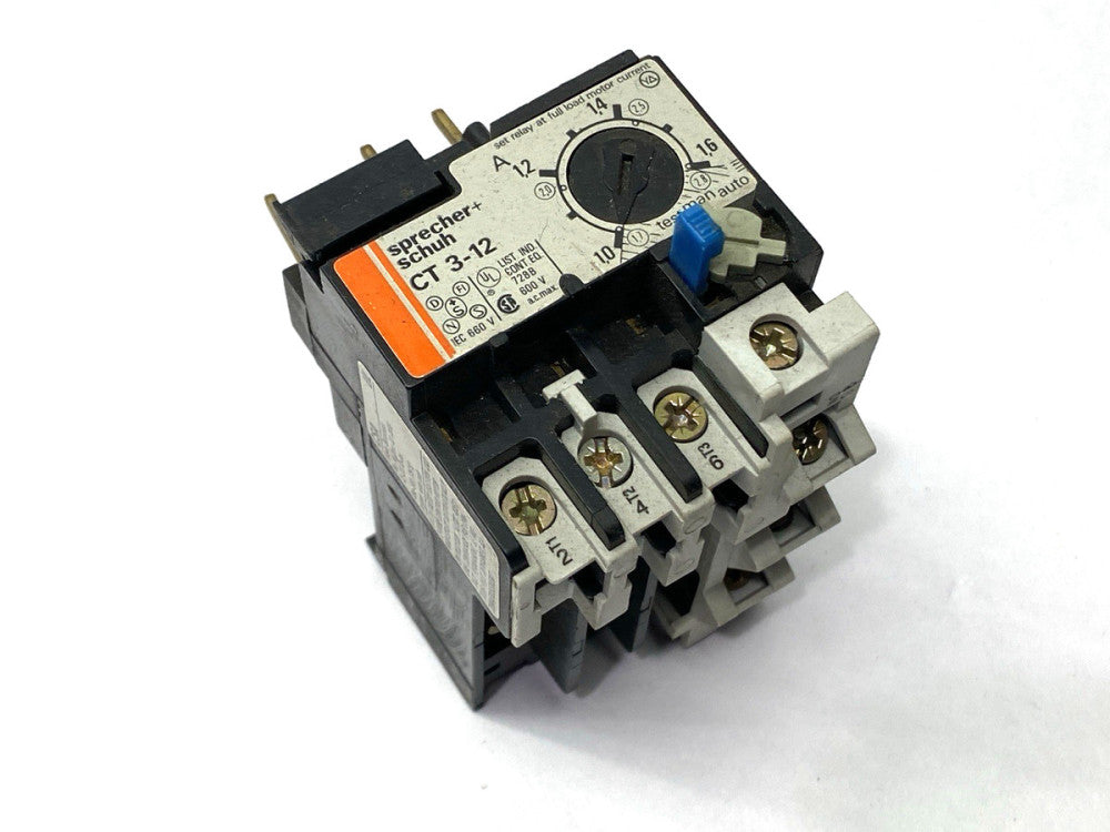 Sprecher+Schuh CT3-12-1.6 Thermal Overload Relay 1.0-1.6A