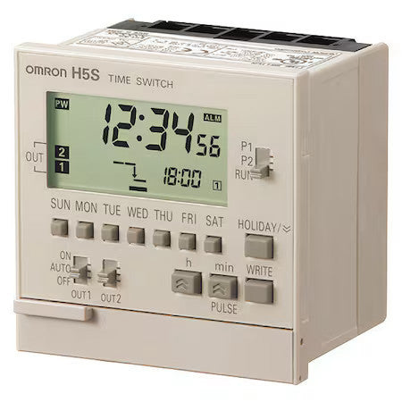 Omron H5s-Wb2 Electronic Timer,7 Days,(2) Spst-No