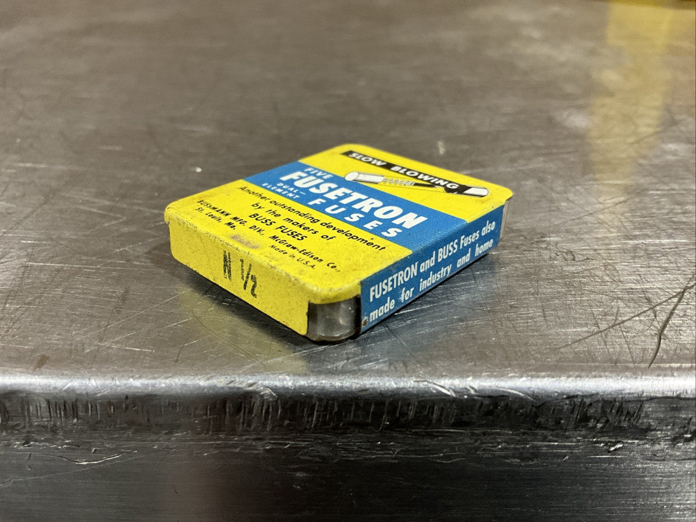 PACK OF 3 FUSETRON FUSES N 1/2 FUSES Nos Surplus