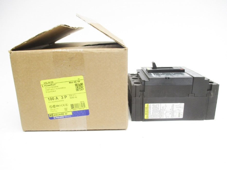 SQUARE D HGL36100 600V 100A NSMP