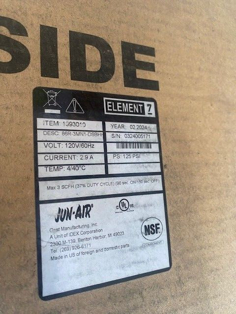 2024 Jun Air Nitrogen Air Generator 1993010