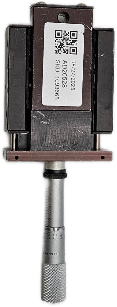 DAEDAL 65mmx65mm Linear Translation Stage w/25mm Starrett Micrometer