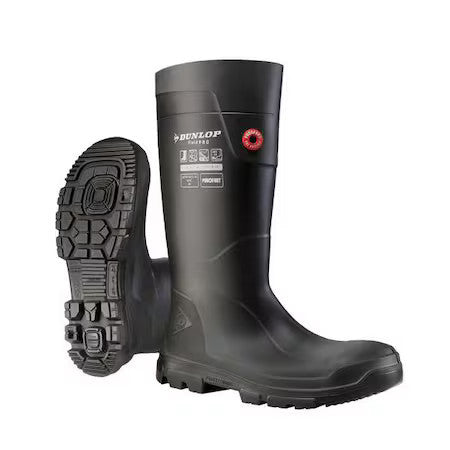 Dunlop Lj2hd01 Unisex Fieldpro Purofort, Steel Toe, Black, Men's 7 / Women's 9