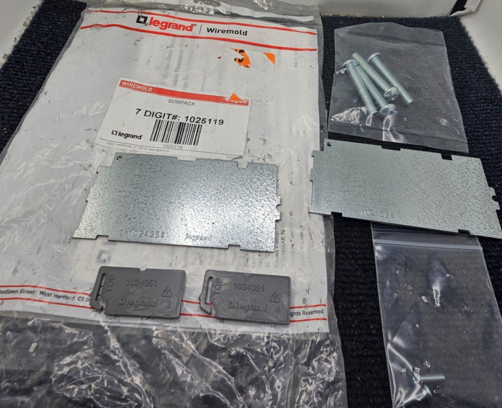 Legrand 1025119: Wiremold Subpack 7 Digit For RFBA2R and RFBA2C Series.