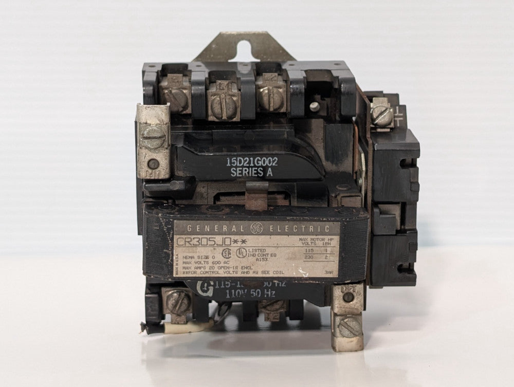 General Electric CR305J0 Magnetic Contactor, NEMA Size 0, 600vac Max