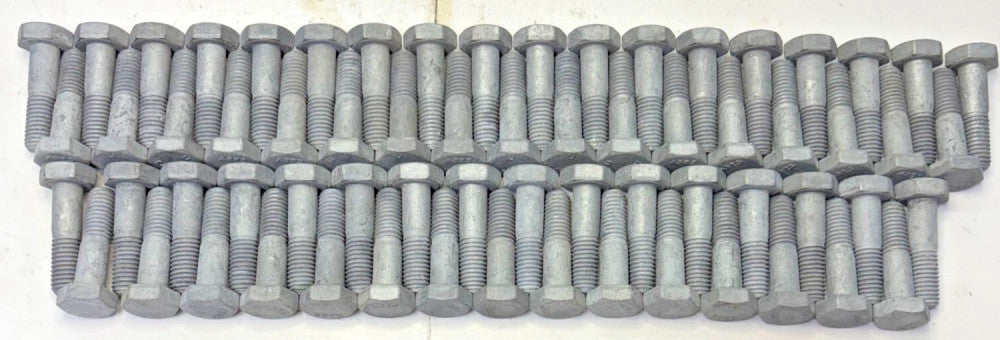 STRUCTURAL HEX BOLT 1/2IN-13X2-1/4IN GALVANIZED STEEL GRADE A325 LOT OF 65