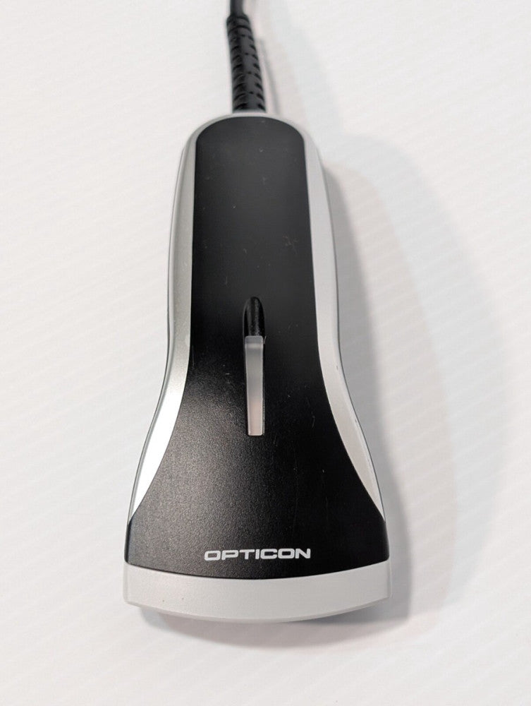Optoelectronics Opticon OPR2001 Handheld Laser Wand Barcode Scanner with stand