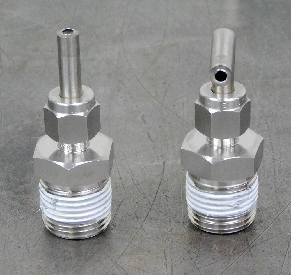 Ham-Let 768LSS1/4X1/2 Male Fitting Connector SS316 1/4 & 1/2 in NPT Lot of Two