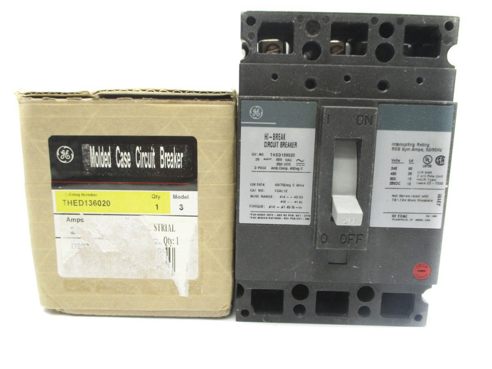 GENERAL ELECTRIC THED136020 600VAC 20A NSMP